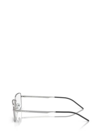 Shop Emporio Armani Eyeglasses In Matte Silver