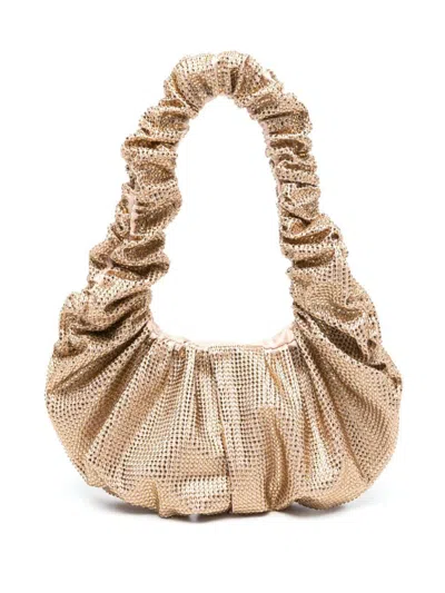 Shop Giuseppe Di Morabito Crystal Embellished Handbag In Golden