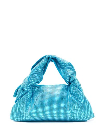 Shop Giuseppe Di Morabito Crystal Embellished Handbag In Clear Blue