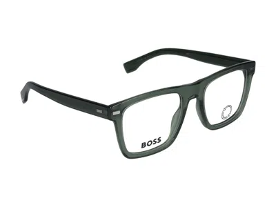 Shop Hugo Boss Eyeglasses In Green