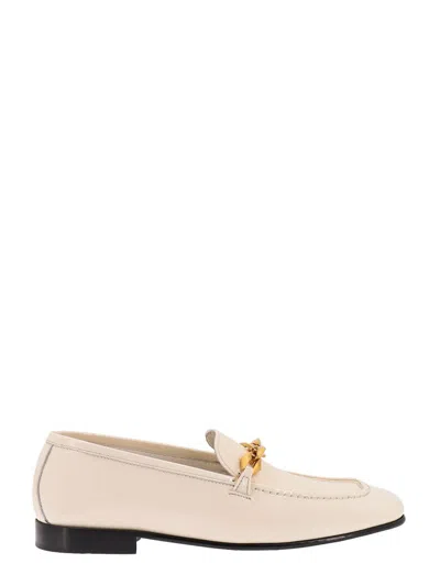 Shop Jimmy Choo Loafers In White