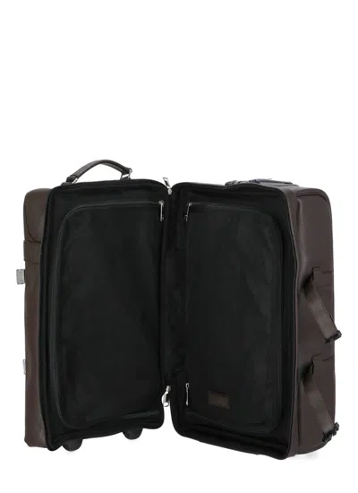 Shop Orciani Suitcases Brown