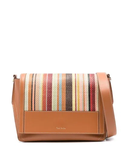 Shop Paul Smith Signature Stripe Crossbody Bag In Multicolour