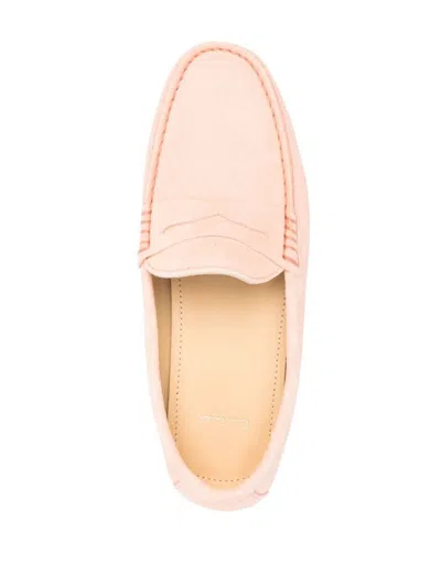 Shop Paul Smith Suede Loafers In Orange