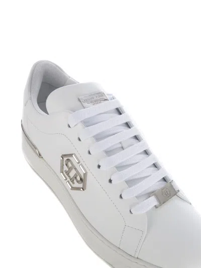 Shop Philipp Plein Sneakers  "hexagon" In White