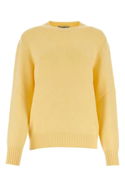 Shop Prada Knitwear In Yellow