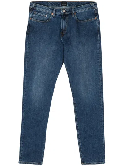 Shop Ps By Paul Smith Ps Paul Smith Tapered Fit Denim Jeans In Blue