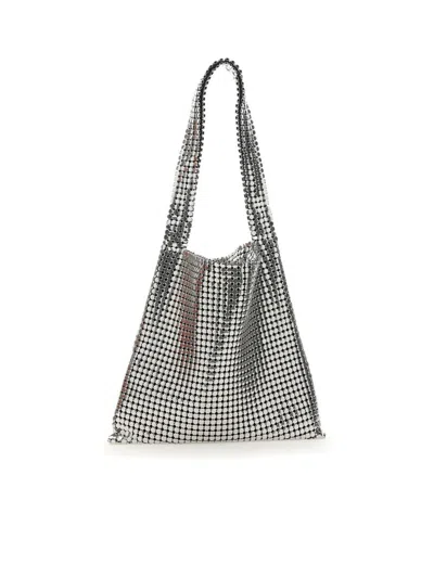 Shop Rabanne Totes In Silver