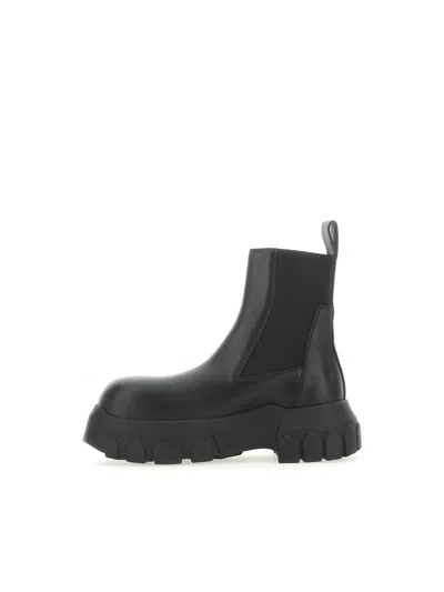 Shop Rick Owens Boots In Black/black