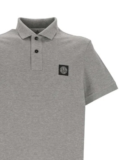 Shop Stone Island T-shirts And Polos In Grey
