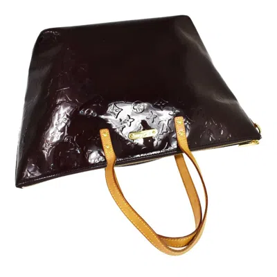 Pre-owned Louis Vuitton Bellevue Burgundy Patent Leather Shoulder Bag ()