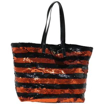 Shop Prada Cabas Orange Synthetic Tote Bag ()