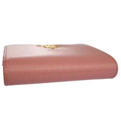 Shop Prada Saffiano Pink Leather Wallet  ()