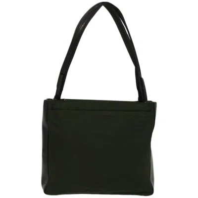 Shop Prada Tessuto Green Synthetic Tote Bag ()