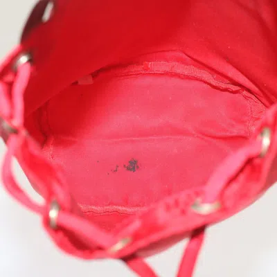 Shop Prada Tessuto Red Synthetic Clutch Bag ()