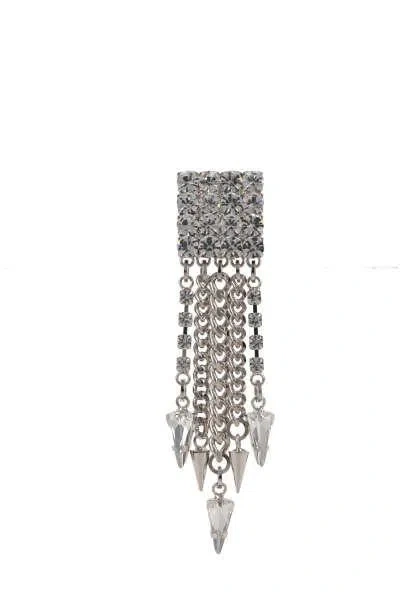 Shop Alessandra Rich Bijoux In Crystal+silver