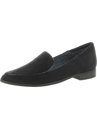 Shop Dr. Scholl's Shoes Lark Womens Faux Suede Sli P Loafers In Black