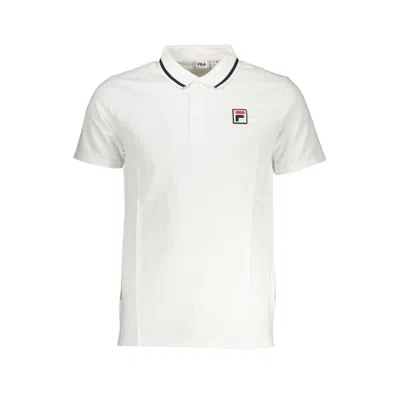 Shop Fila Cotton Polo Men's Shirt In White