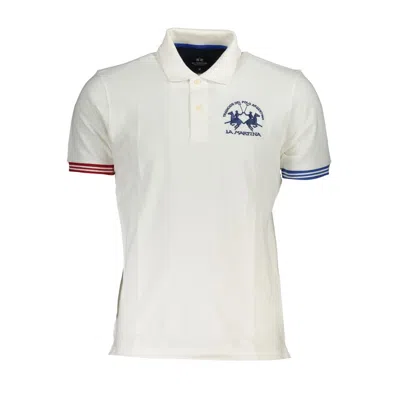 Shop La Martina Cotton Polo Men's Shirt In White