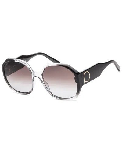 Shop Ferragamo Women's Sf943s 60mm Sunglasses In Grey