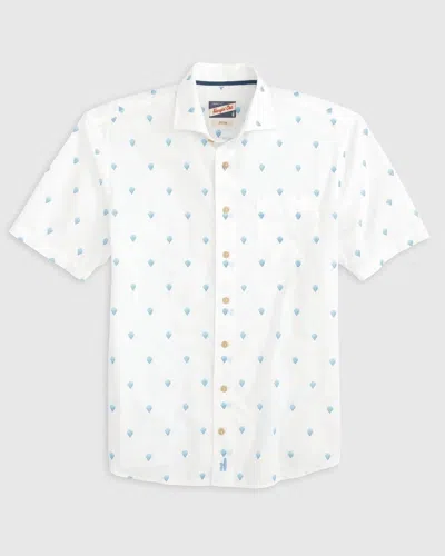 Johnnie-o Bonnie Hangin' Out Button Up Shirt In White In White