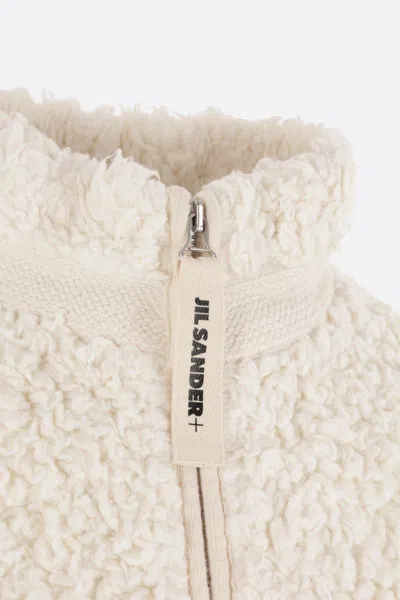 Jil Sander Jacket In Eggshell
