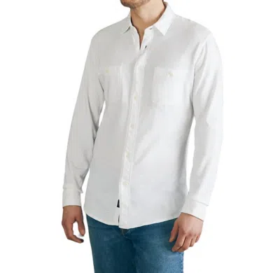 Shop Faherty Sunwashed Knit Shirt In White
