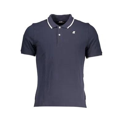 Shop K-way Cotton Polo Men's Shirt In Blue
