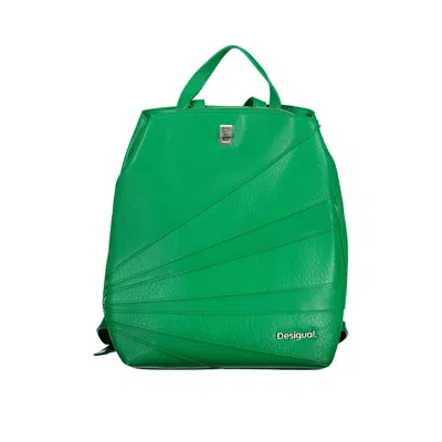 Shop Desigual Polyethylene Women's Backpack In Green