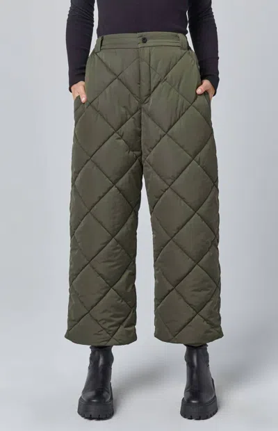 Shop Alp N Rock Mika Quilted Pant In Olive In Green