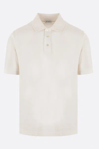 Shop Saint Laurent T-shirts And Polos In Beige