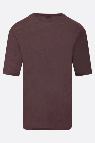 Shop Saint Laurent T-shirts And Polos In Brown