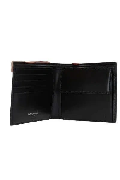 Saint Laurent Black Cassandra Wallet In Black