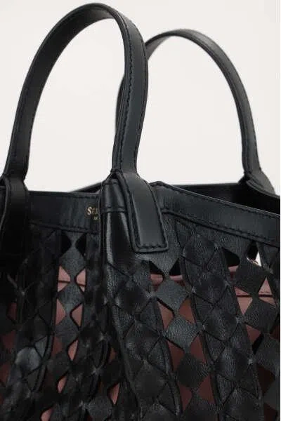 Shop Serapian Bags In Black+blush