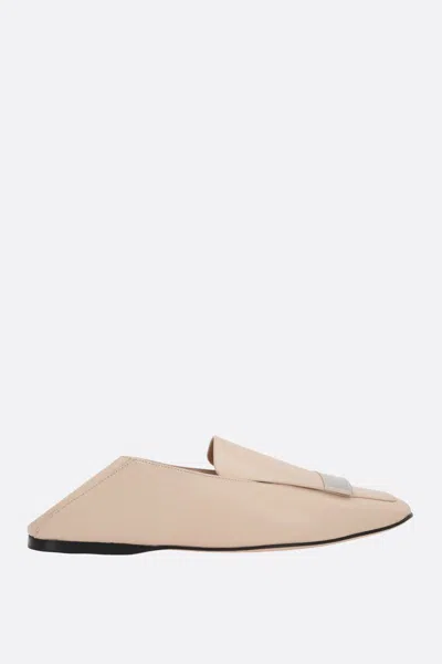 Shop Sergio Rossi Flat Shoes In Chalk