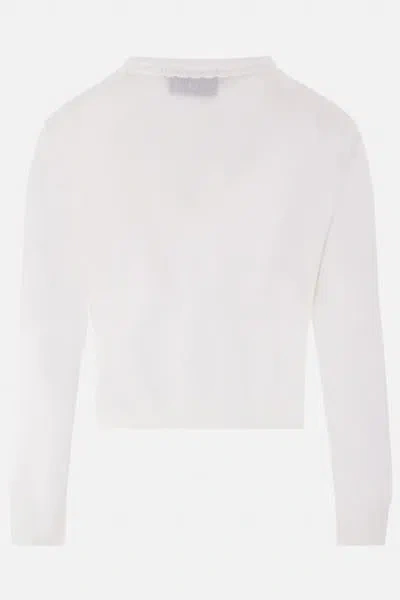 Shop Simone Rocha Sweaters In Ivory/silver/silver
