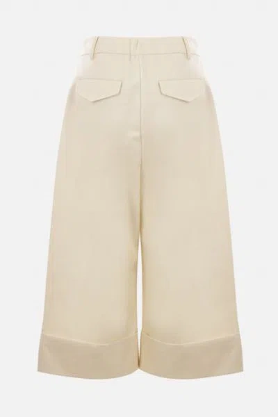 Shop Simone Rocha Trousers In White