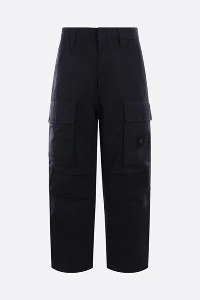 Shop Stone Island Trousers In Blue