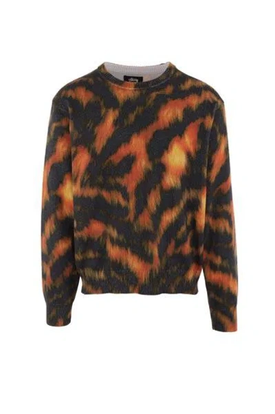 Shop Stussy Sweaters In Tiger