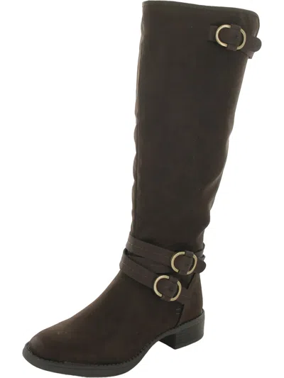 Shop Circus By Sam Edelman Prarie Womens Faux Suede Tall Knee-high Boots In Brown
