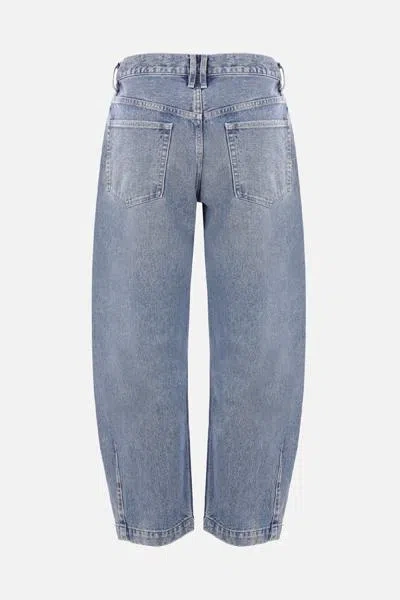 Shop Tanaka Jeans In Mid Blue