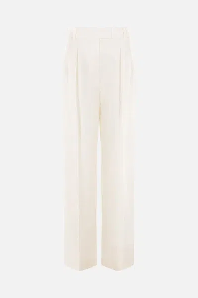 Shop The Row Trousers In Beige