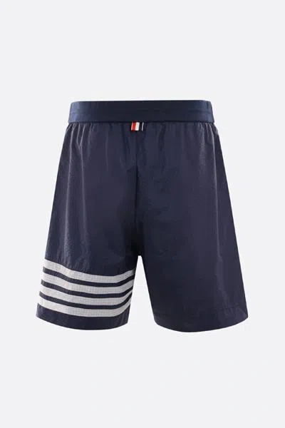 Thom Browne 4-bar Board Shorts In Blue