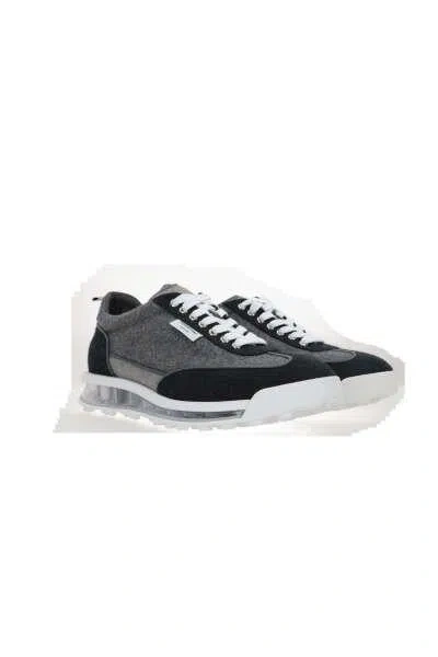 Shop Thom Browne Sneakers In Medium Grey