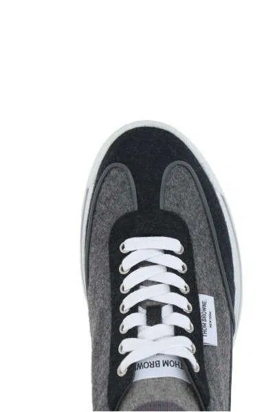 Shop Thom Browne Sneakers In Medium Grey