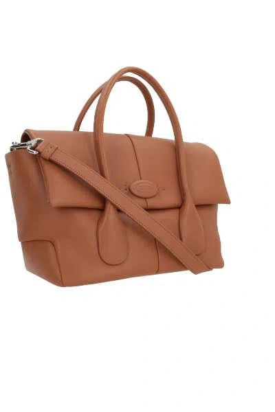 Shop Tod's Bags In Leather Brown
