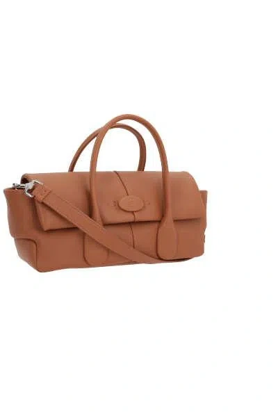 Shop Tod's Bags In Leather Brown