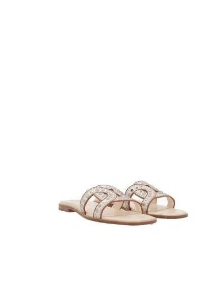 Shop Tod's Sandals In Mousse