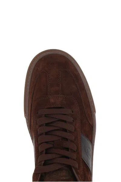 Shop Tod's Sneakers In Brown Africa + Coffee