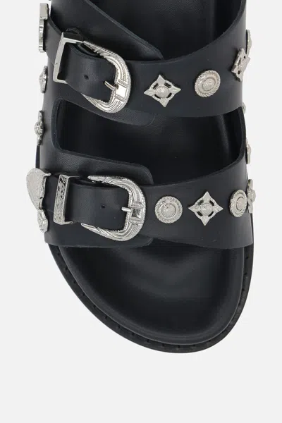 Shop Toga Virilis Sandals In Black
